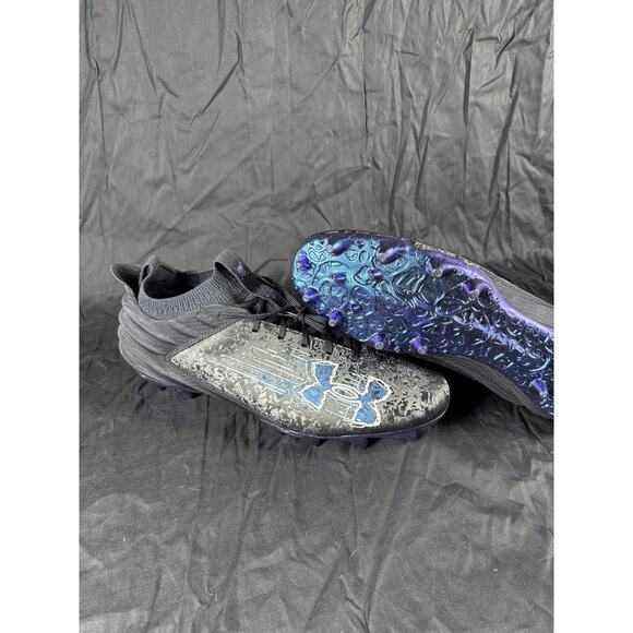 Under Armour Highlight Turf Shoes Mens 14 Football Soccer Cleats Iridescent So - Picture 1 of 11